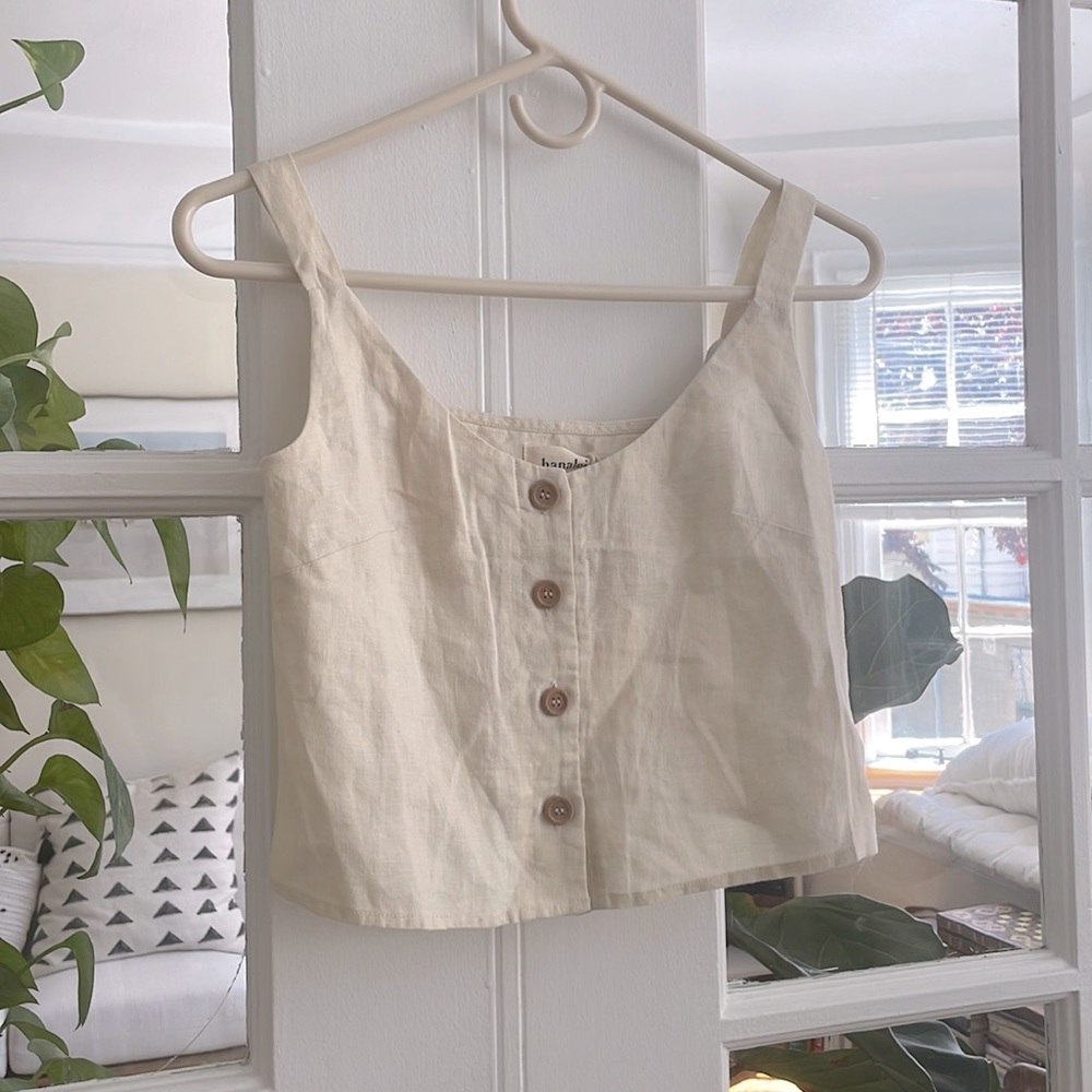 Hanalei Mali linen top XS - Picture 6 of 16